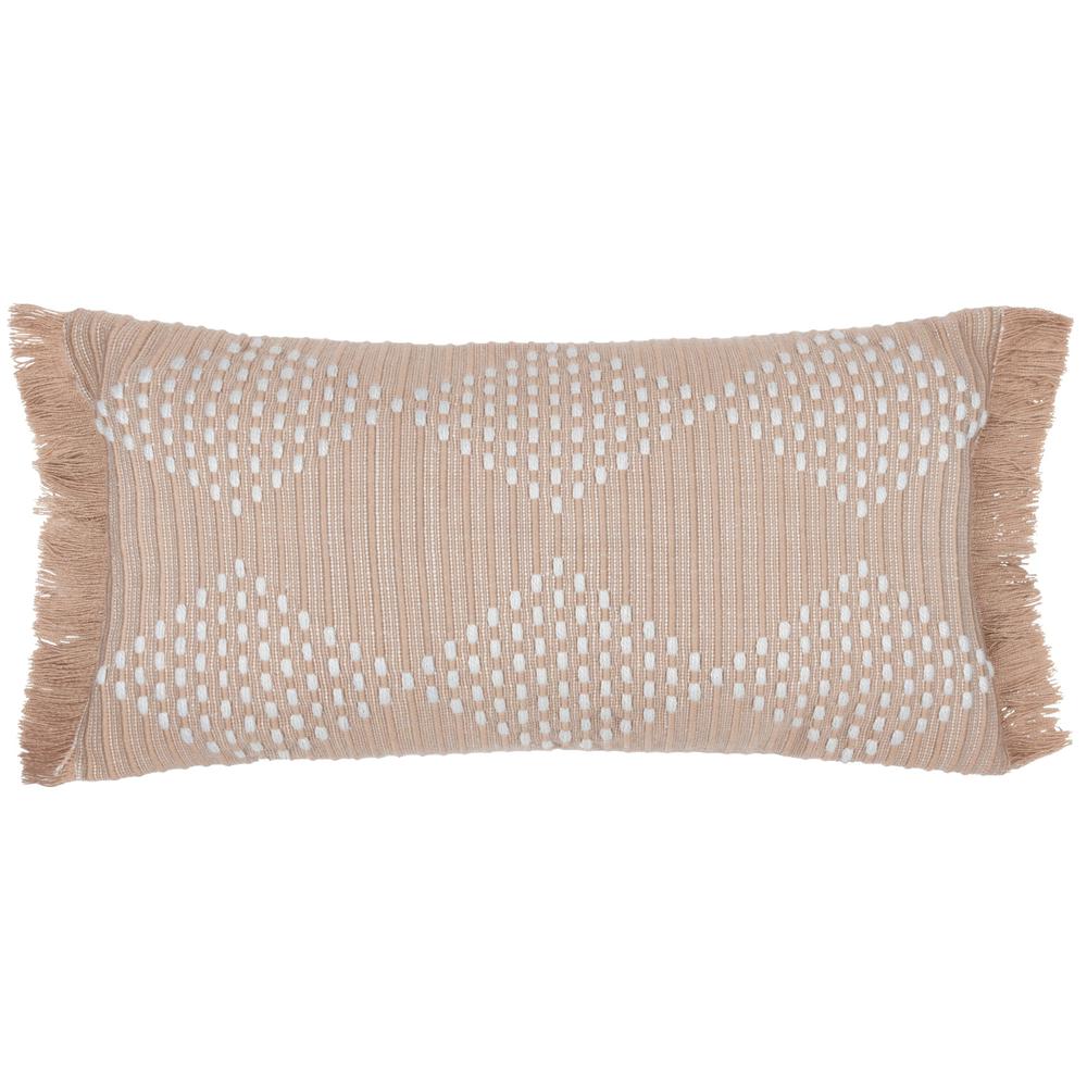 Kadie Outdoor Woven Pillow Beige