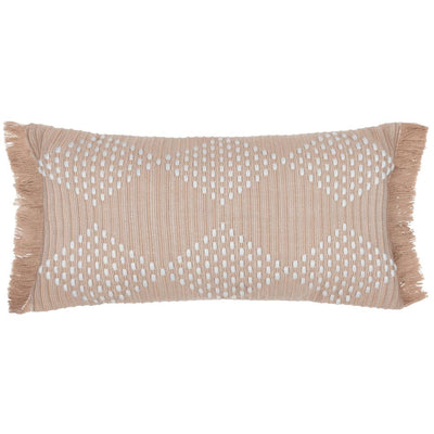 Kadie Outdoor Woven Pillow Beige