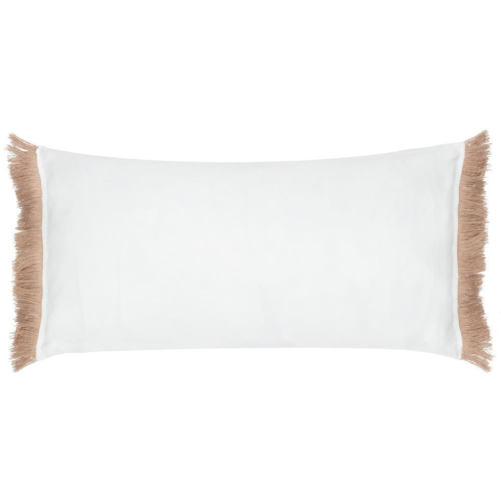 Kadie Outdoor Woven Pillow Beige