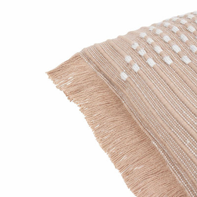 Kadie Outdoor Woven Pillow Beige