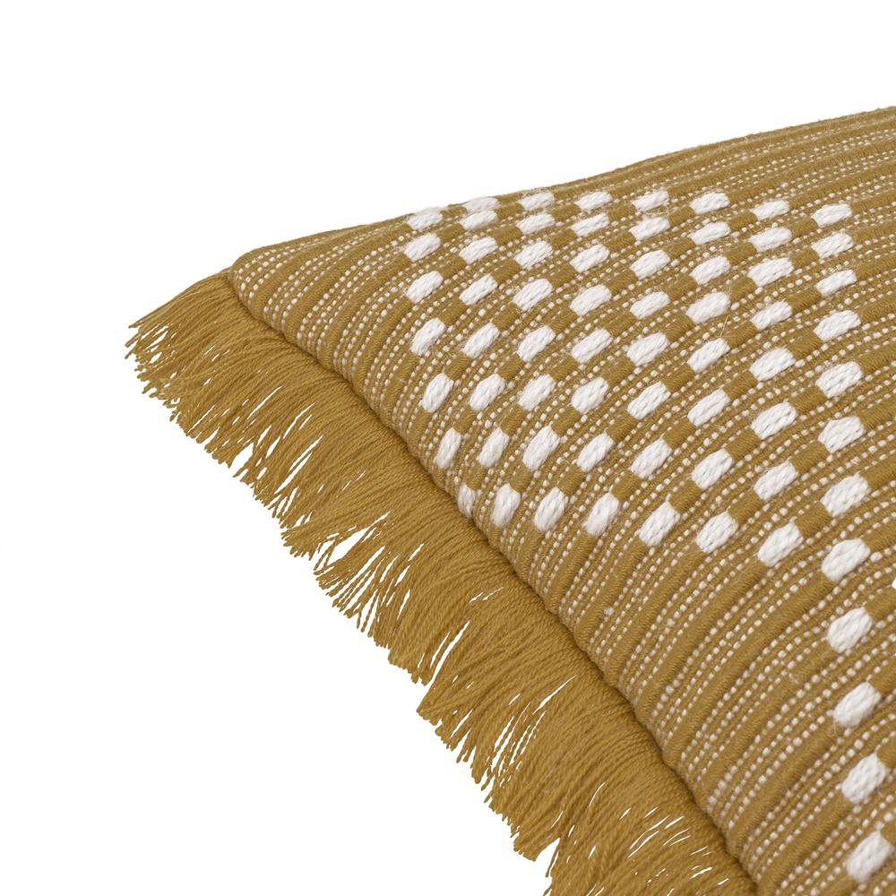 Kadie Outdoor Woven Pillow Gold