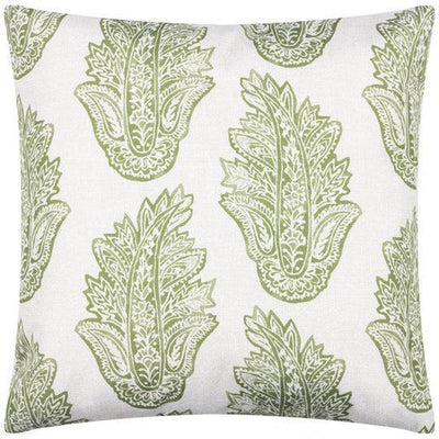 Kalindi Paisley Outdoor Pillow Olive