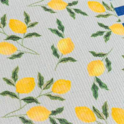 Set of 4 Lemons Placemats Blue