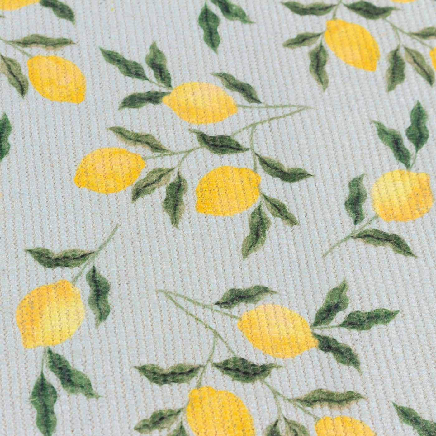 Lemons Table Runner Blue