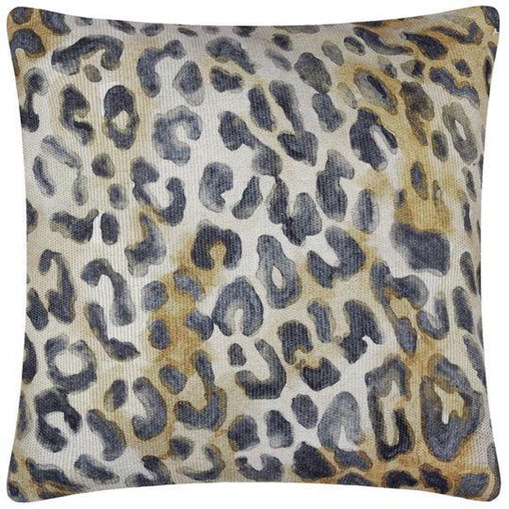 Leopard Woven Outdoor Pillow Multi