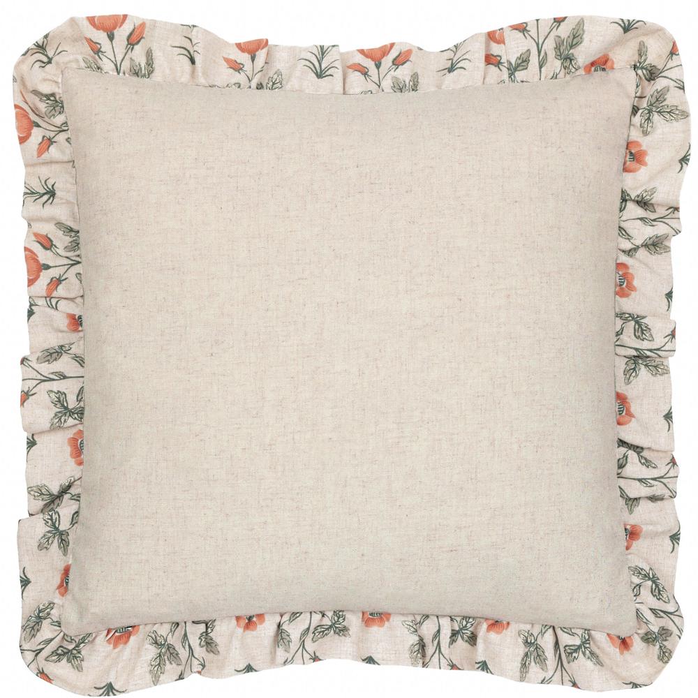 Linen Renee Ruffle Pillow Multi