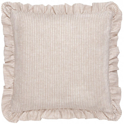 Martha Embroidered Ruffle Pillow Pink