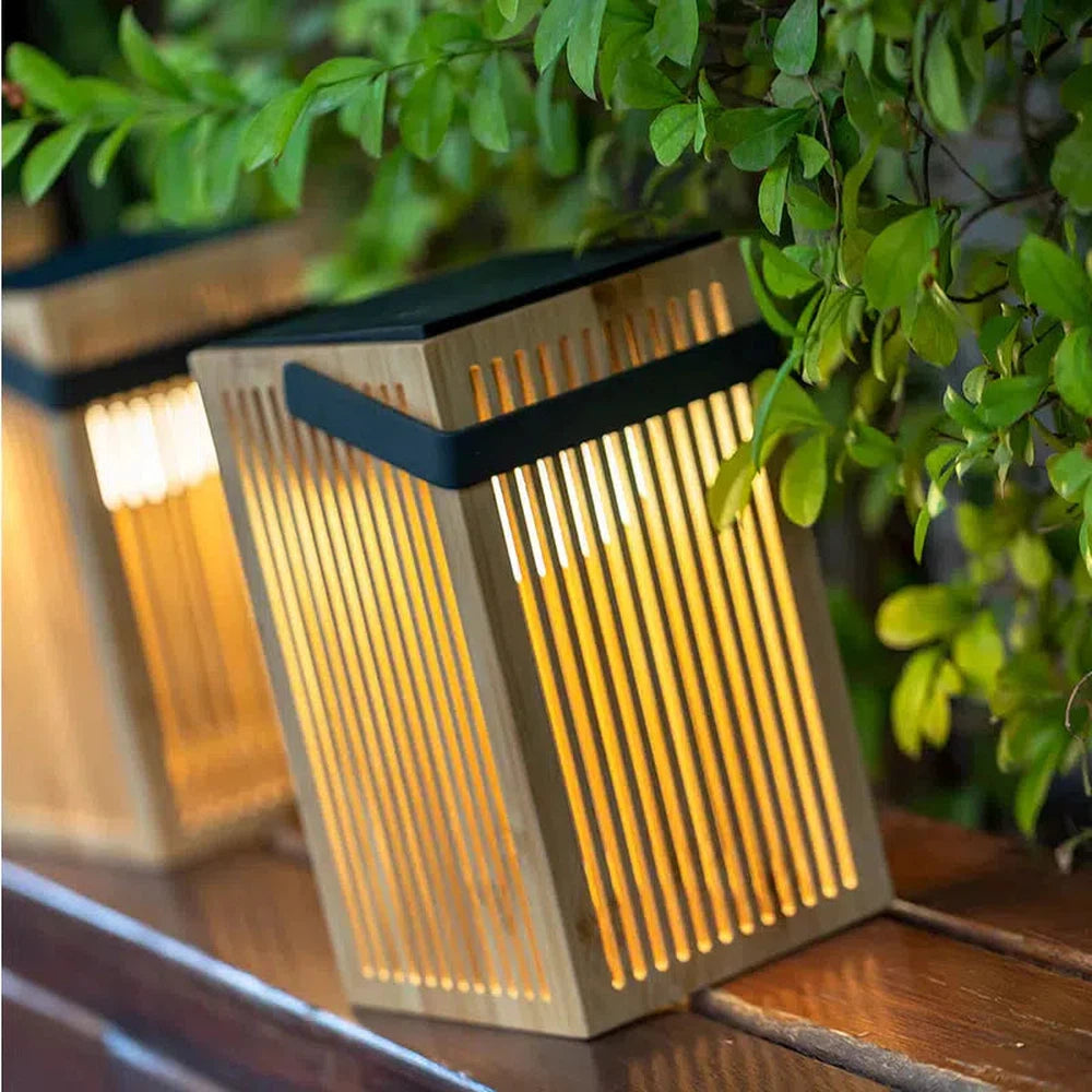 x3 Okinawa Solar Bamboo Lanterns