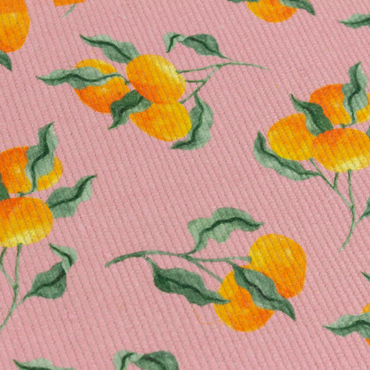 Set of 4 Oranges Placemats Pink