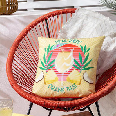 Pina There Outdoor Pillow Yellow