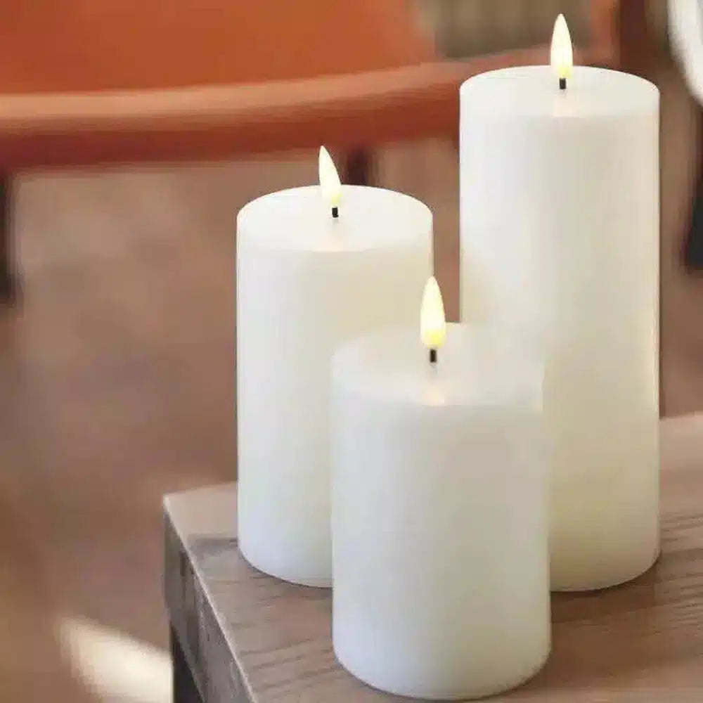 LED Pillar Candles Wide