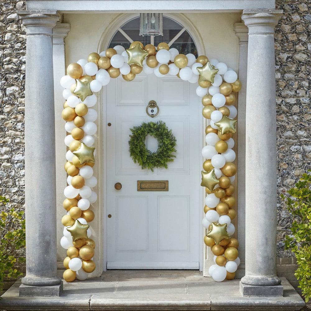 Gold Christmas Door Arch Pack