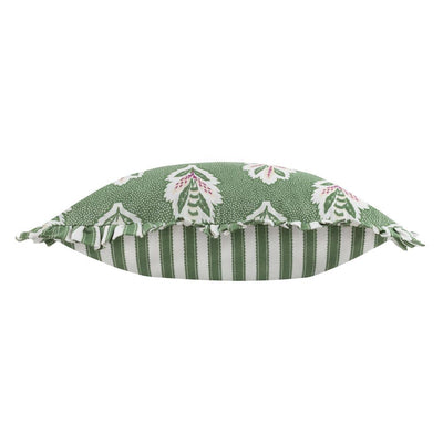 Sessile Leaf Ruffle Pillow Leaf Green