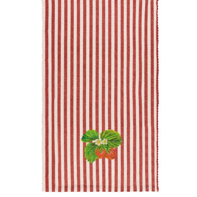 Strawberry Stripes Table Runner Candy Cane