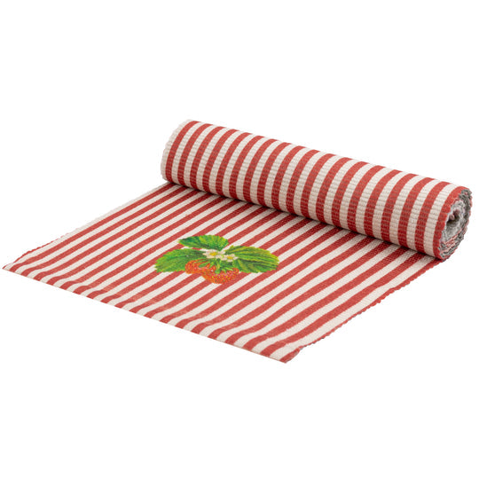 Strawberry Stripes Table Runner Candy Cane