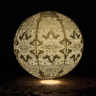 Solar Lantern Globe Gold