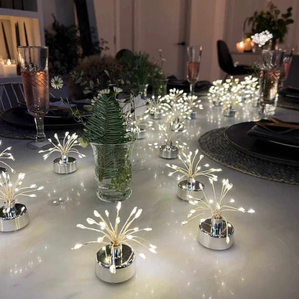 Festive LED Candles & Berries Table Pack