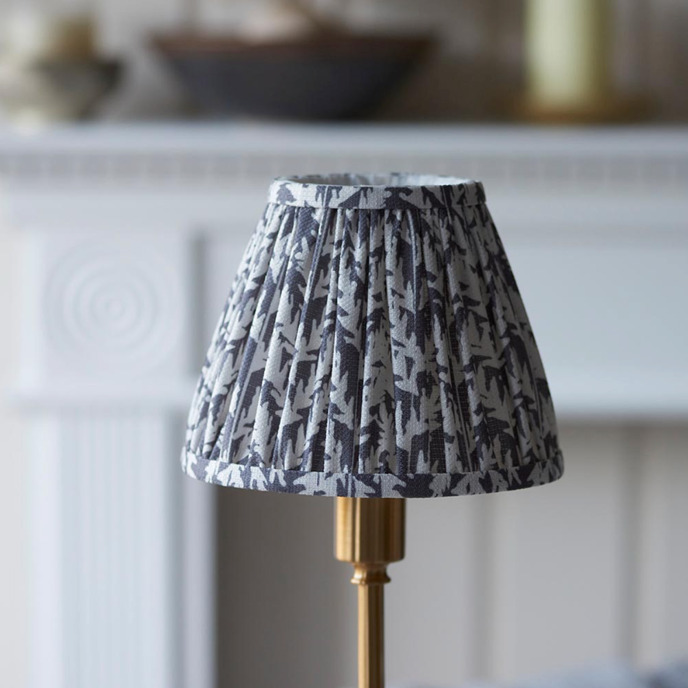 Burley Rechargeable Table Lamp with Leaf Shade