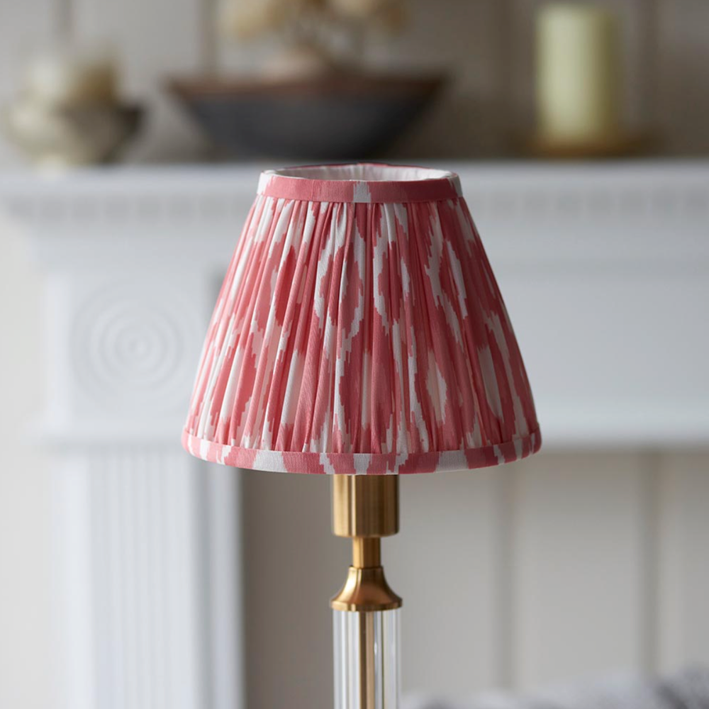 Morton Rechargeable Table Lamp with Ikat Shade