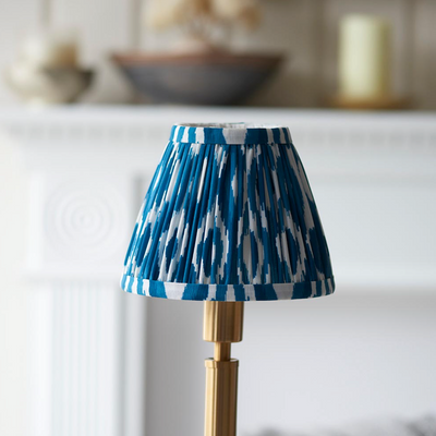 Upton Rechargeable Table Lamp with Ikat Shade