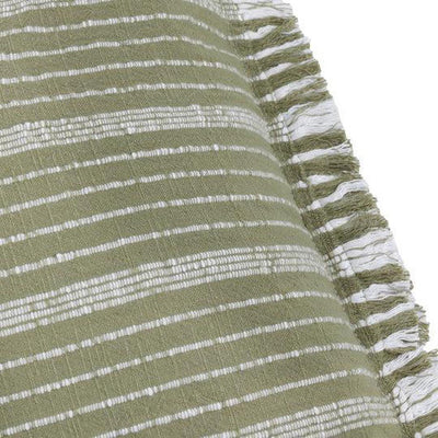 Tide Textured Stripe Outdoor Pillow Moss