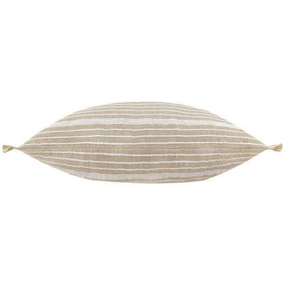 Tide Textured Stripe Outdoor Pillow Natural