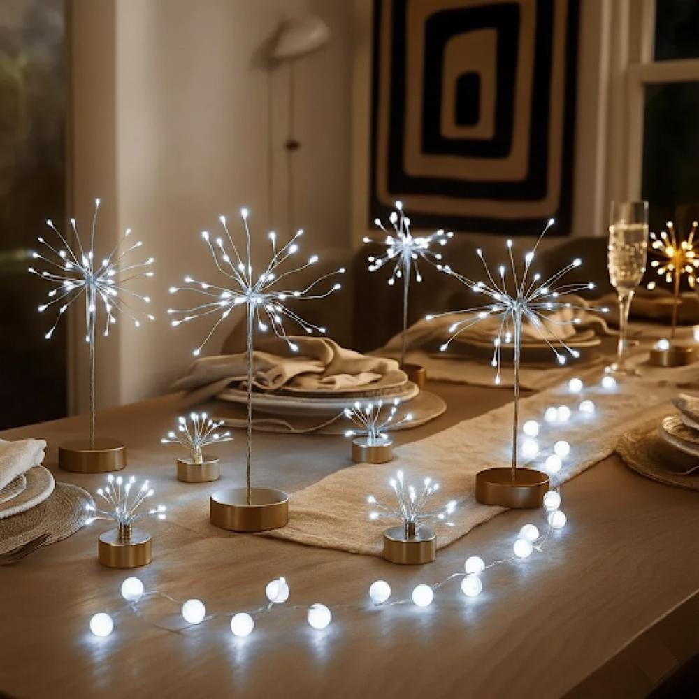 x12 Starburst Silver & x6 Starburst Tealights