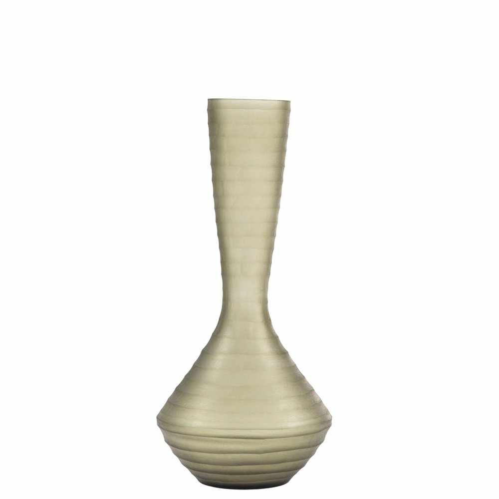 VASES/ PLANTERS - Aryan Glass Vase Brown