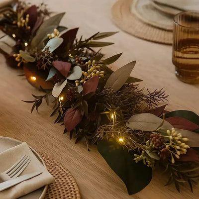 Pre Lit Winter Garland Large