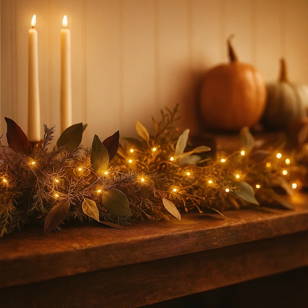 Pre Lit Winter Garland