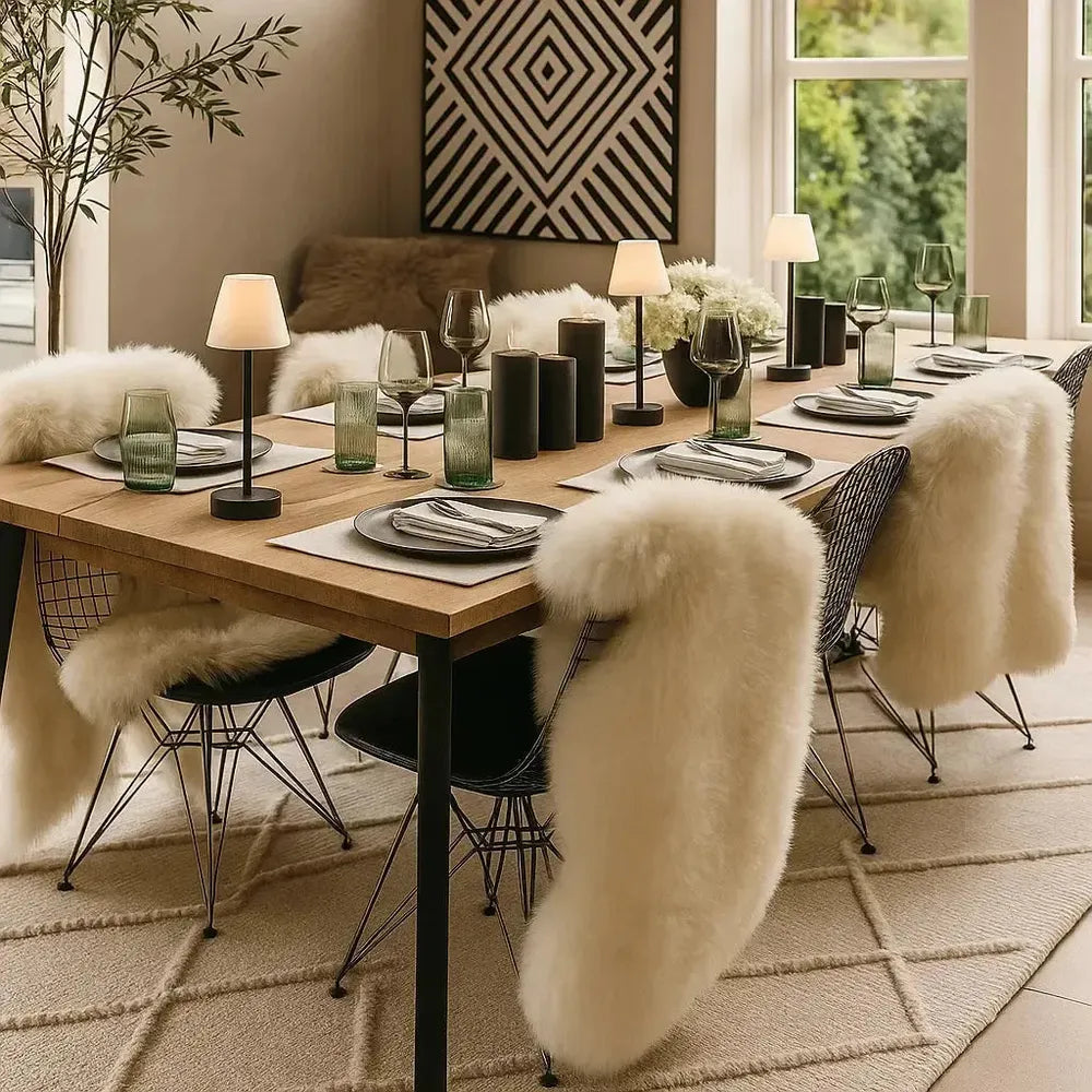 x4 Ivory Sheepskin Rug Pack