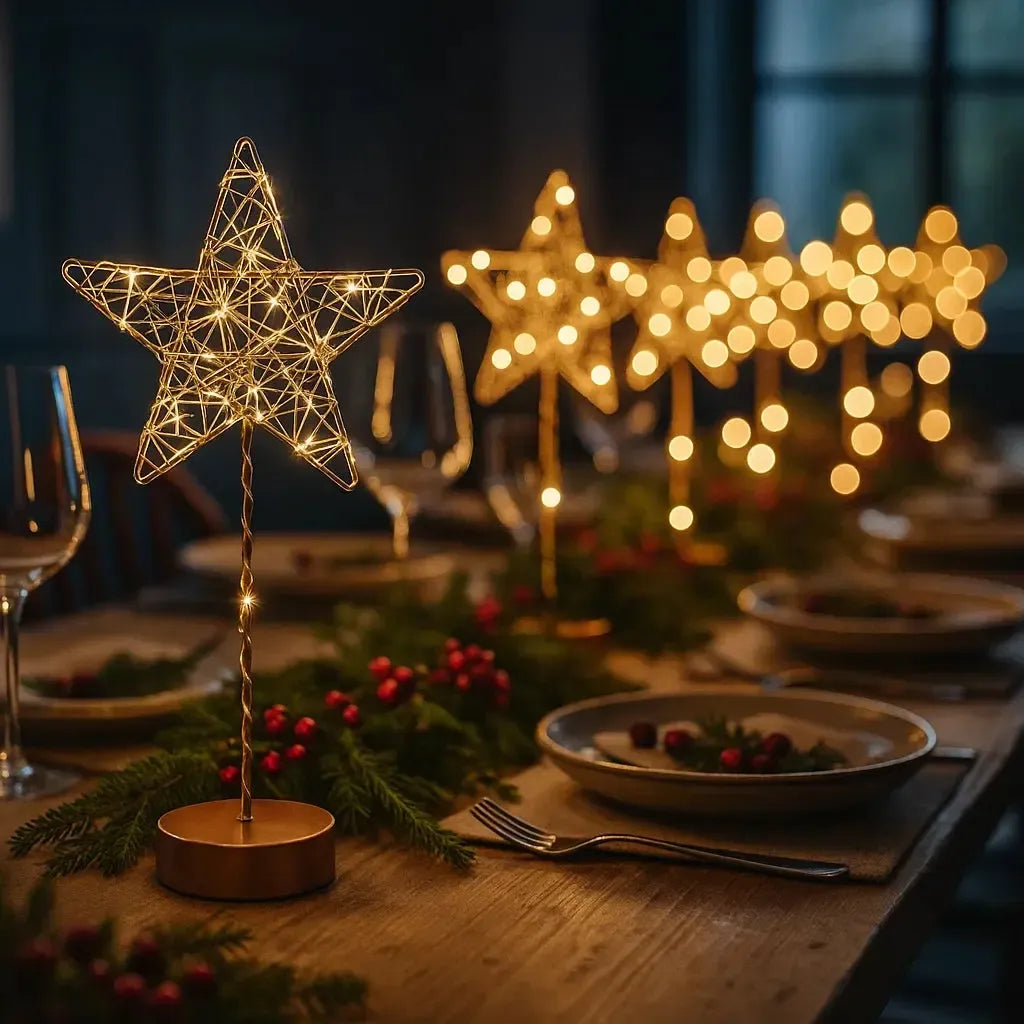 x12 Table Star Lights Gold