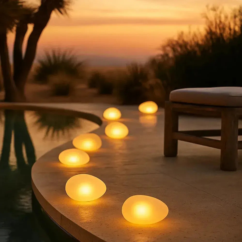 x6 Solar Glass Pebbles