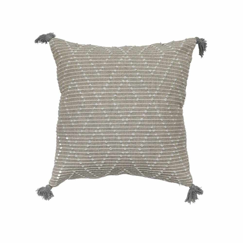 Diamond Woven Pillow Grey - NEST & FLOWERS