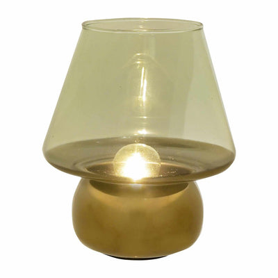 Gold & Green LED Lamp