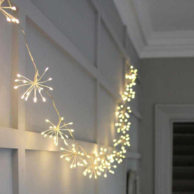 Indoor Starburst Garland Lights Silver - NEST & FLOWERS