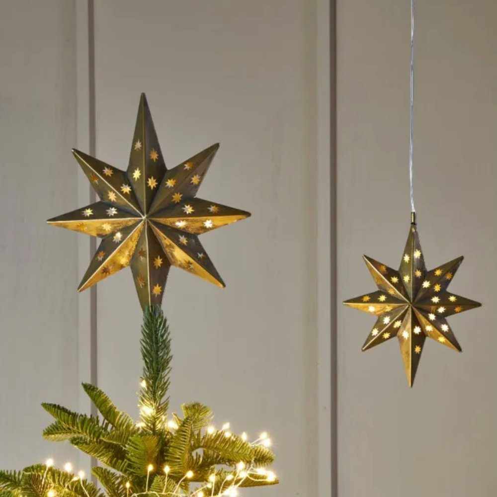 LED Star Light Large Gold - NEST & FLOWERS