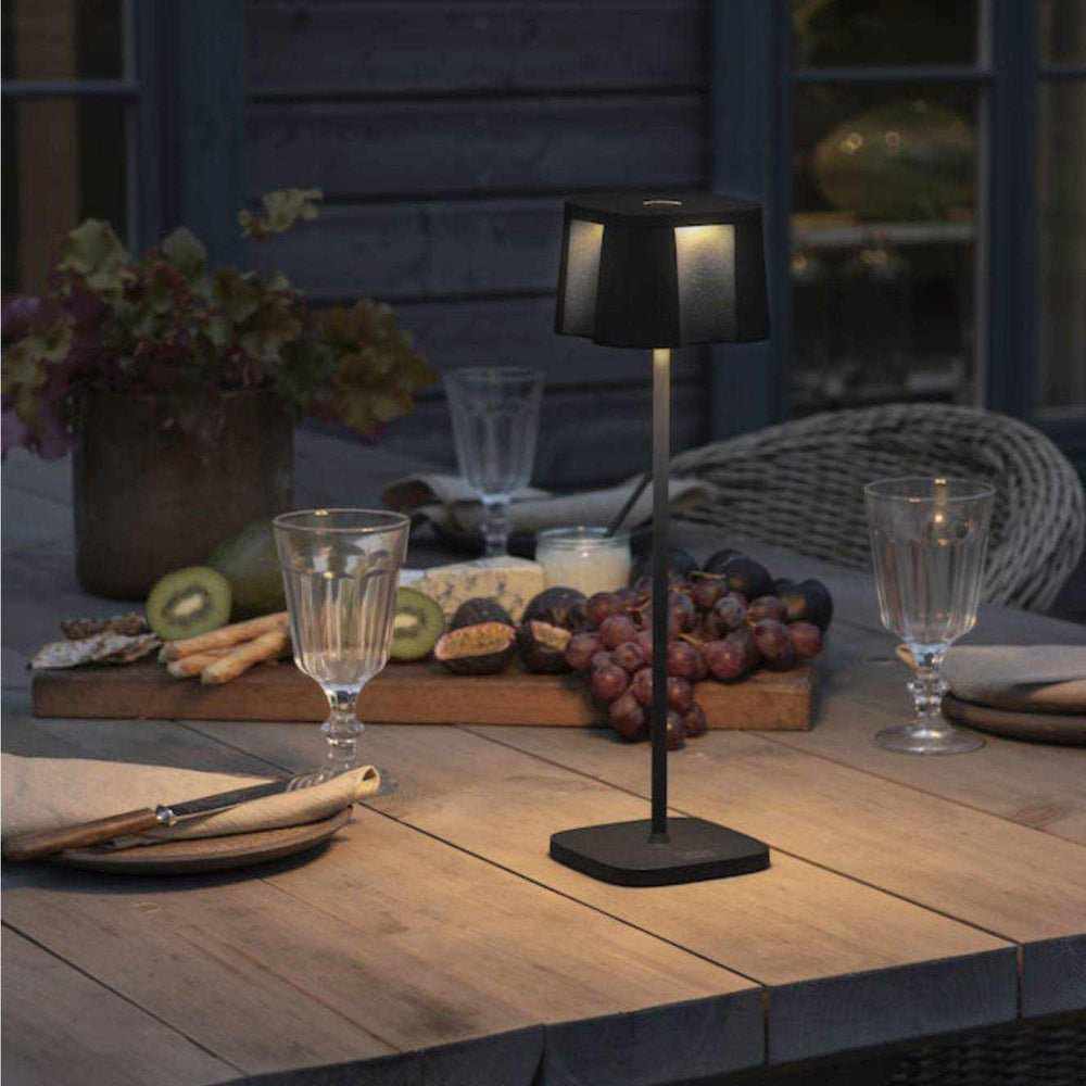 Malibu Re-chargeable Table Lamp Black - NEST & FLOWERS
