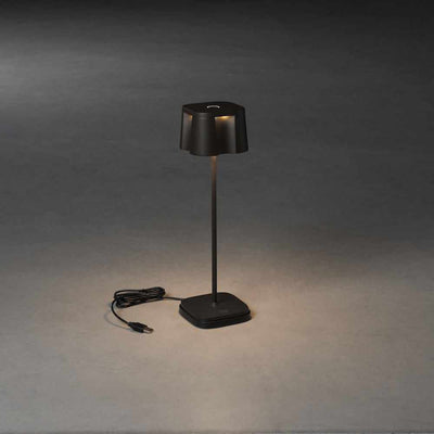 Malibu Re-chargeable Table Lamp Black - NEST & FLOWERS