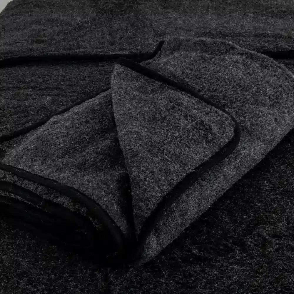 Merino Wool Blanket Grey - NEST & FLOWERS