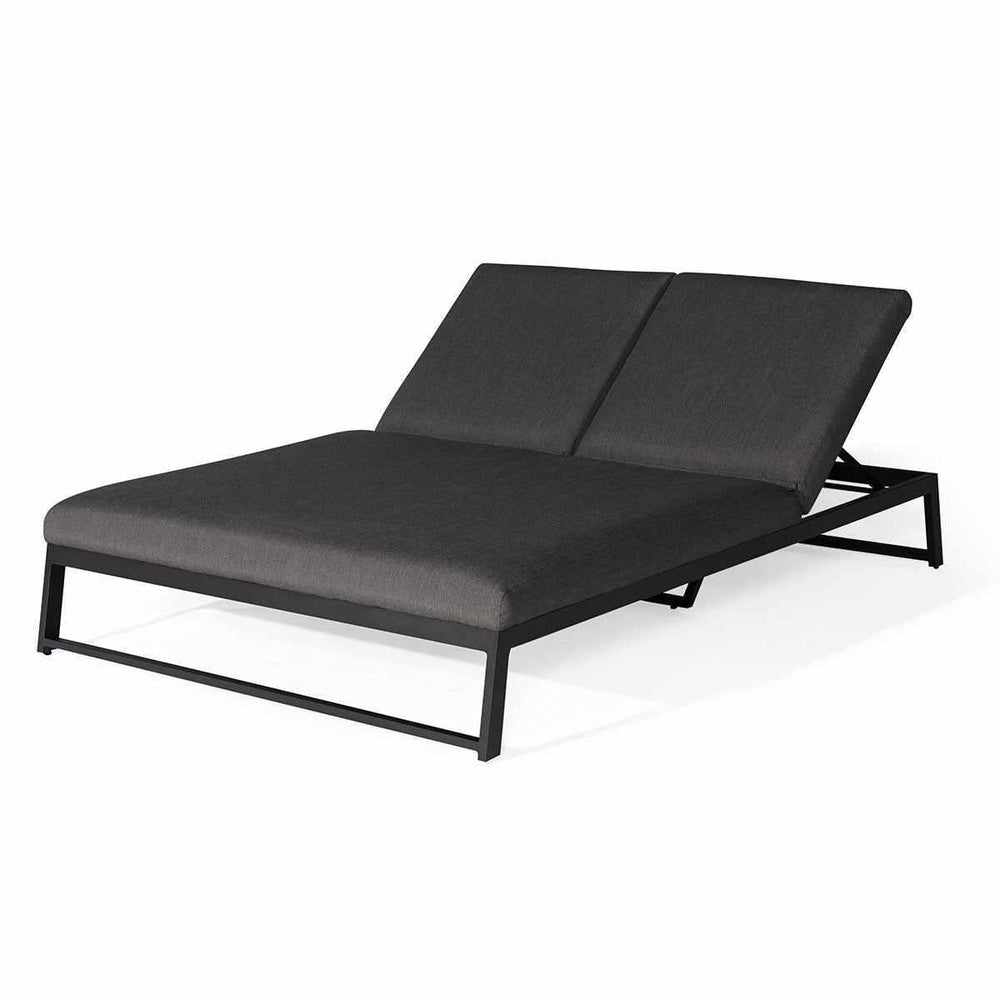 Penwith Aluminium Double Sunlounger Charcoal - NEST & FLOWERS