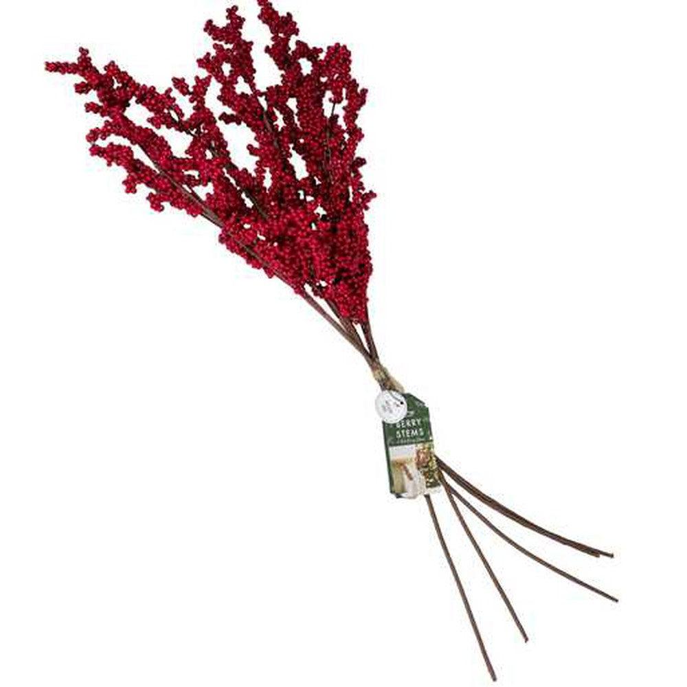 Red Berry Christmas Foliage Decorations