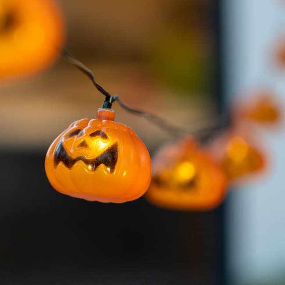 Elan Solar Halloween Pumpkin Lantern String Lights