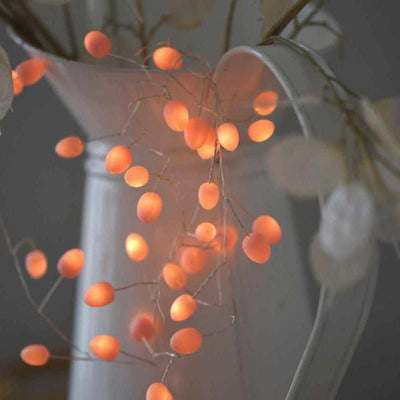 Teardrop String Lights Peach - NEST & FLOWERS