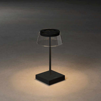 Tourmaline Re-chargeable Table Lamp Black