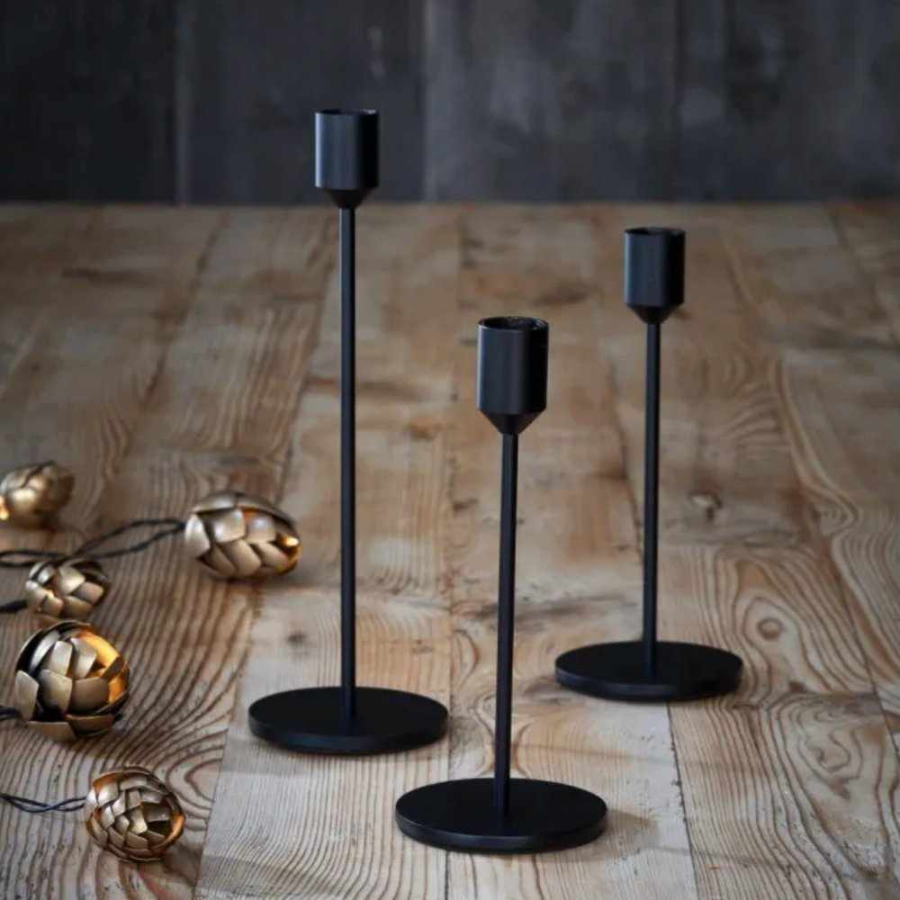 x12 Candle Stands Black - NEST & FLOWERS