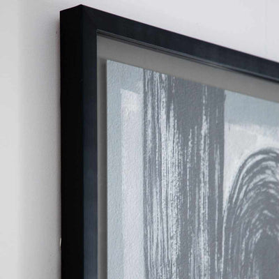 X2 Avenue Abstract Framed Art Charcoal