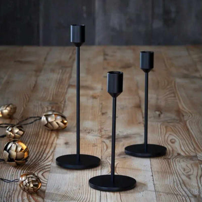 x3 Candle Stands Black - NEST & FLOWERS