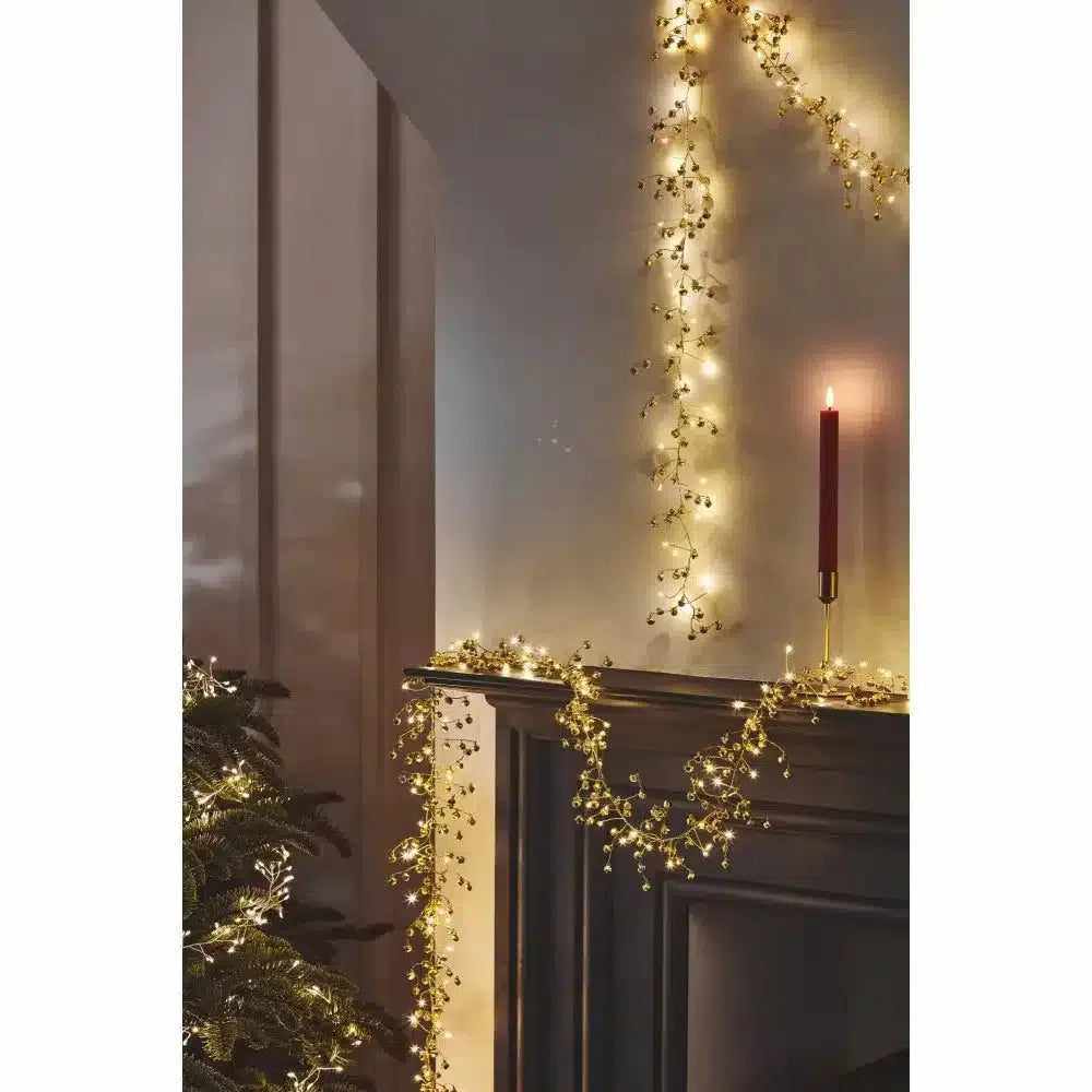 x3 Golden Bells Garland Lights - NEST & FLOWERS