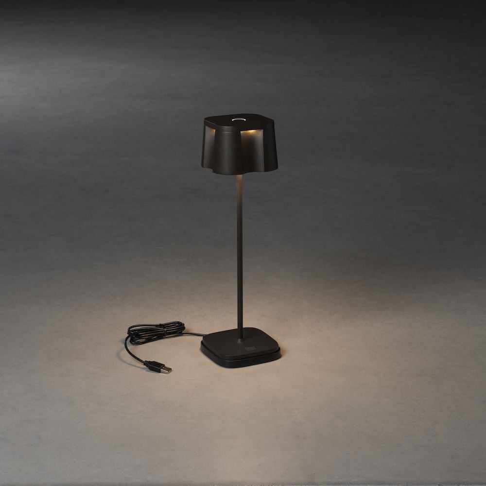 x3 Malibu Re-chargeable Table Lamps Black - NEST & FLOWERS